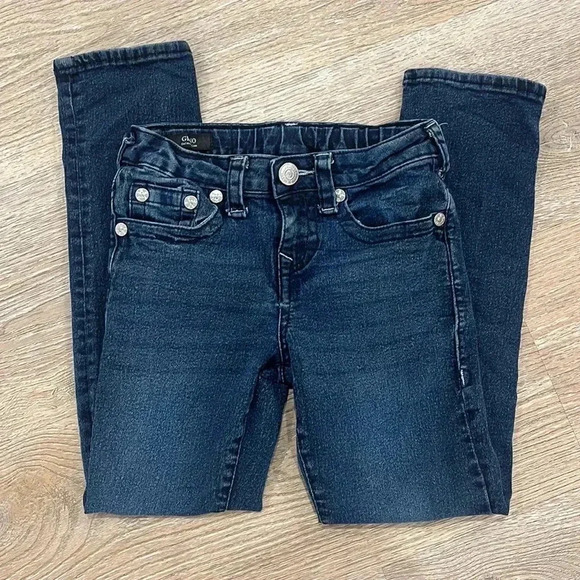 True Religion Geno Skinny Jeans Girls Size‎ 8 Relaxed Slim Fit Distressed - Picture 4 of 14